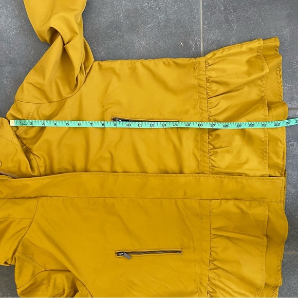 Zara Mustard Yellow Jacket with Ruffle Hem - Picture 12 of 14